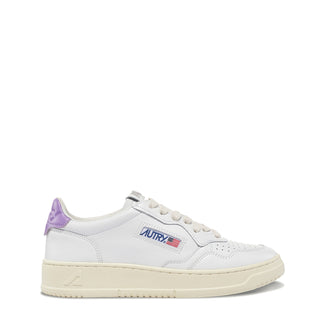 Autry Womens Medalist Low Trainer Leather / Leather - White / Lavender - Parasol Store