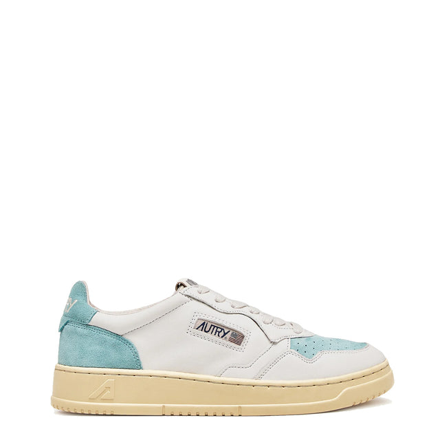 Autry Womens Medalist Low Trainers White / Turquoise – Parasol Store