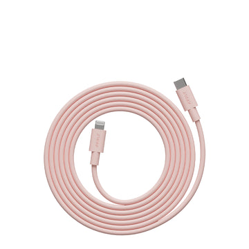 Avolt Cable 1 USB-C to Lightning 2m New Pink