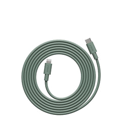 Avolt Cable 1 USB-C to Lightning 2m Oak Green