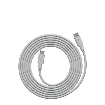 Avolt Cable 1 USB-C to USB-C 2m Gotland Grey