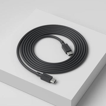 Avolt Cable 1 USB-C to USB-C 2m Stockholm Black