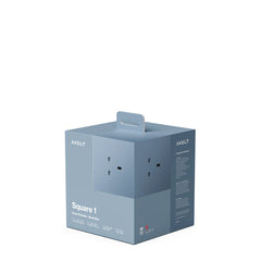 Avolt Square 1 USB-C 1.8m Extension Lead (30W) and Magnetic Base Shark Blue