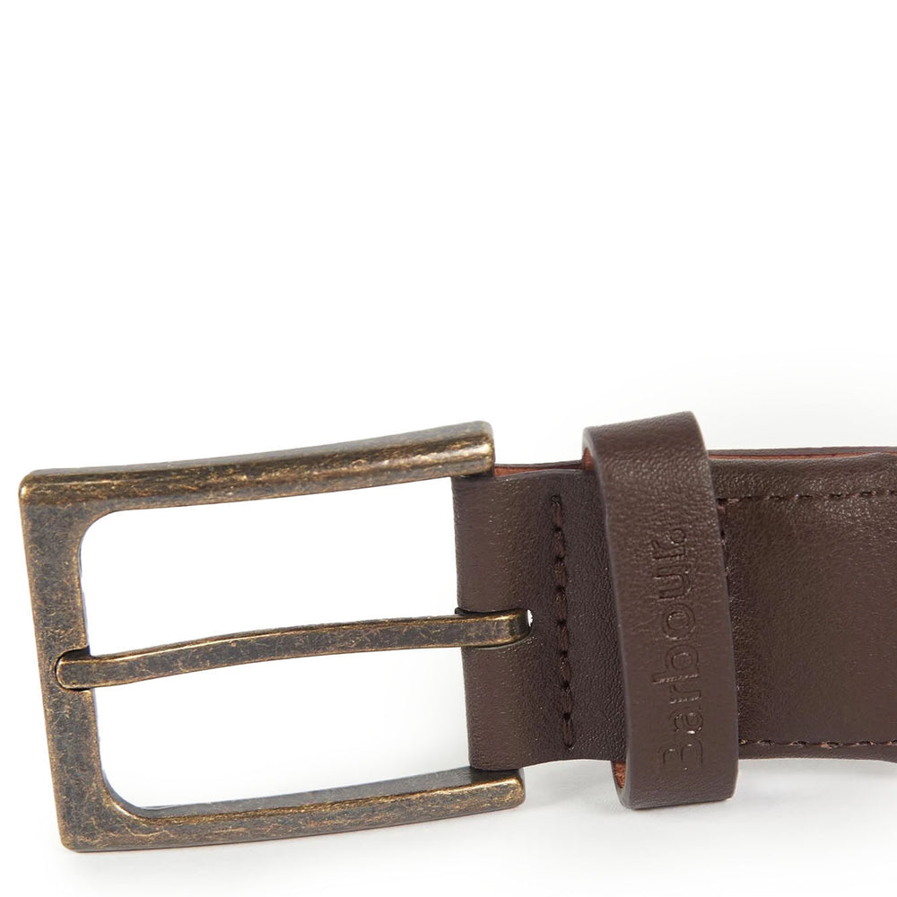 Barbour Tartan Ford Belt Olive - Parasol Store