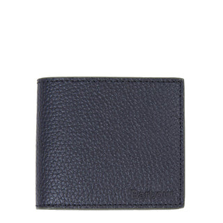 Barbour Grain Leather Billfold Wallet Black Barbour