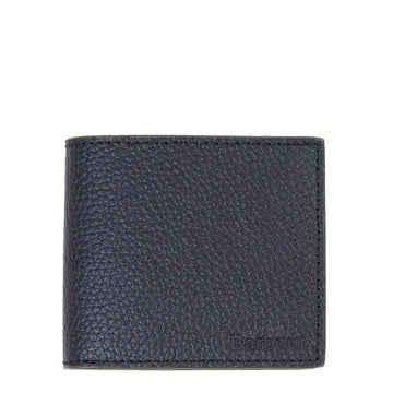 Barbour Grain Leather Billfold Wallet Black Barbour
