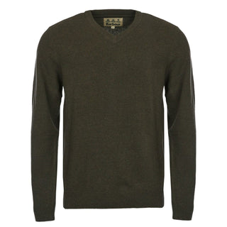 Barbour Nelson Essential V-Neck Knit Seaweed - Parasol Store