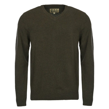 Barbour Nelson Essential V-Neck Knit Seaweed - Parasol Store