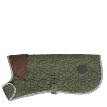 Barbour Paw Quilt Dog Coat Olive - Parasol Store
