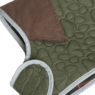 Barbour Paw Quilt Dog Coat Olive - Parasol Store
