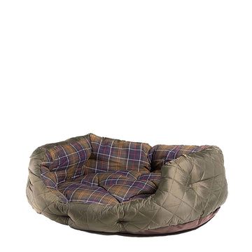 Barbour Quilted Dog Bed 30 Olive - Parasol Store