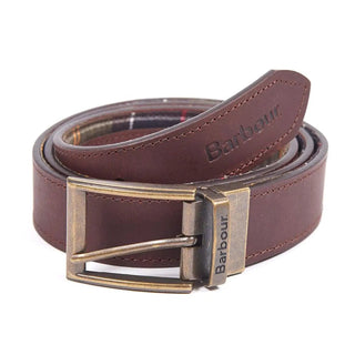Barbour Tartan Reversible Leather Belt Classic Tartan
