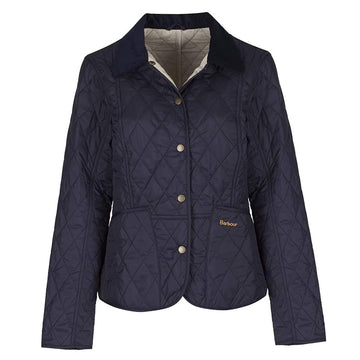 Barbour Womens Summer Liddesdale Quilt Jacket Navy / Pearl - Parasol Store