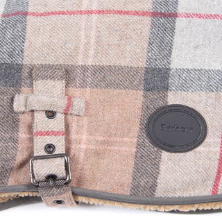Barbour Wool Dog Coat Taupe / Pink - Parasol Store