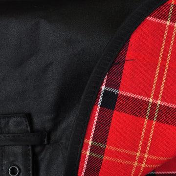 Barbour Matt Wax Dog Coat Black - Parasol Store