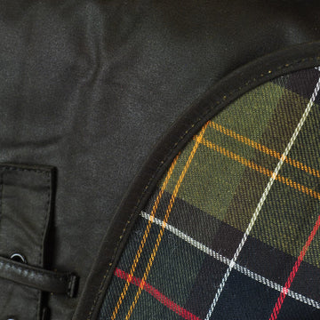 Barbour Shiny Wax Dog Coat Olive Green - Parasol Store