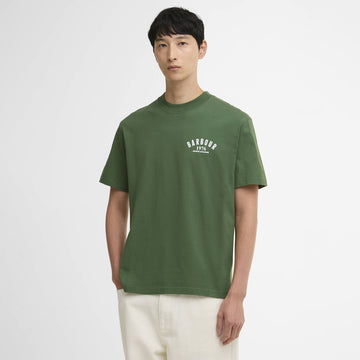 Barbour 1976 Graphic OS T-Shirt Racing Green