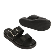 Barbour Womens Adele Sandal Black - Parasol Store