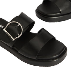 Barbour Womens Adele Sandal Black - Parasol Store