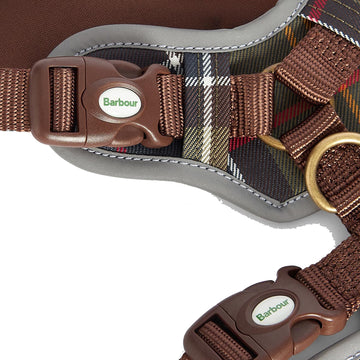 Barbour Adjustable Tartan Dog Harness Classic Tartan - Parasol Store