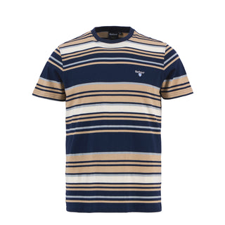 Barbour Aickmen Tailored Striped T-Shirt Navy - Parasol Store
