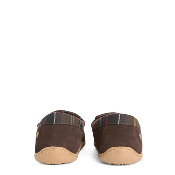 Barbour Albert Slipper Brown Suede