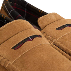 Barbour Albert Slipper Camel Suede