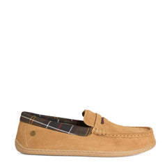Barbour Albert Slipper Camel Suede