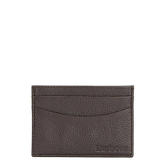 Barbour Amble Leather Card Holder Dark Brown