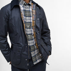 Barbour Ashby Waxed Jacket Navy