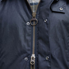 Barbour Ashby Waxed Jacket Navy - Parasol Store