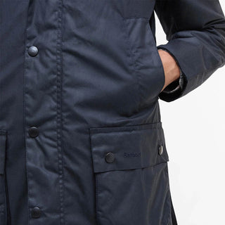 Barbour Ashby Waxed Jacket Navy - Parasol Store