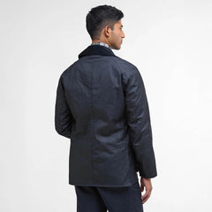 Barbour Ashby Waxed Jacket Navy - Parasol Store