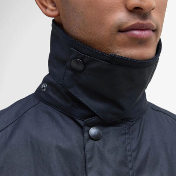 Barbour Ashby Waxed Jacket Navy - Parasol Store
