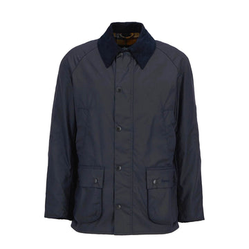 Barbour Ashby Waxed Jacket Navy - Parasol Store