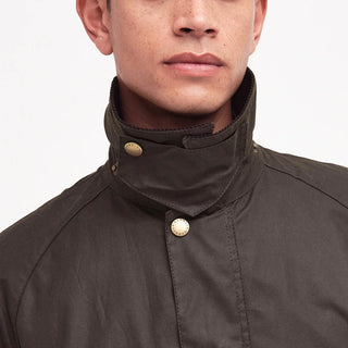 Barbour Ashby Waxed Jacket Olive - Parasol Store