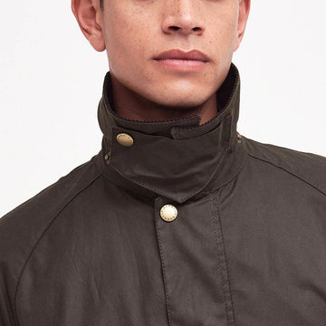 Barbour Ashby Waxed Jacket Olive - Parasol Store