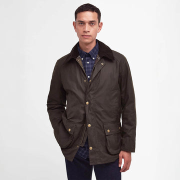 Barbour Ashby Waxed Jacket Olive - Parasol Store