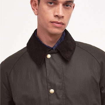 Barbour Ashby Waxed Jacket Olive - Parasol Store