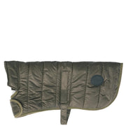 Barbour Baffle Quilted Dog Coat Dark Olive - Parasol Store