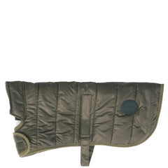 Barbour Baffle Quilted Dog Coat Dark Olive - Parasol Store