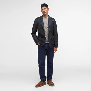 Barbour Beacon Sports Wax Jacket Black - Parasol Store