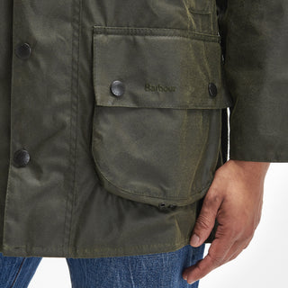 Barbour Beaufort Wax Jacket Archive Olive - Parasol Store