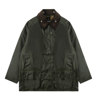 Barbour Beaufort Wax Jacket Archive Olive - Parasol Store