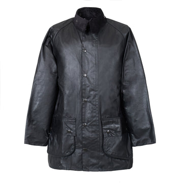 Barbour Beaufort Wax Jacket Black - Parasol Store