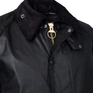 Barbour Beaufort Wax Jacket Black - Parasol Store