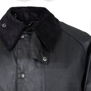 Barbour Beaufort Wax Jacket Black - Parasol Store