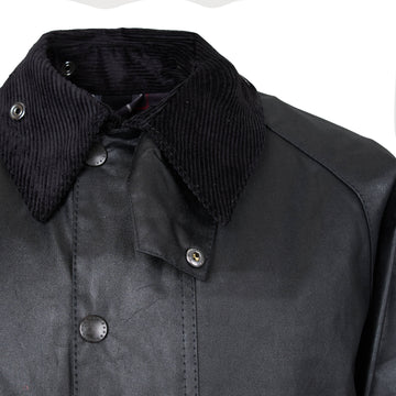 Barbour Beaufort Wax Jacket Black - Parasol Store