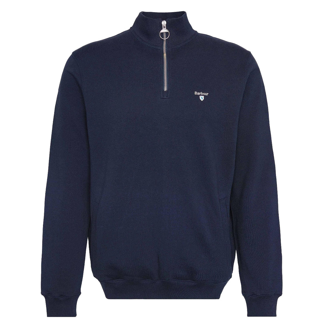 Barbour Beckhill Half Zip Sweatshirt Navy - Parasol Store