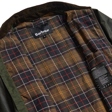 Barbour Bedale Short Wax Jacket Fern - Parasol Store